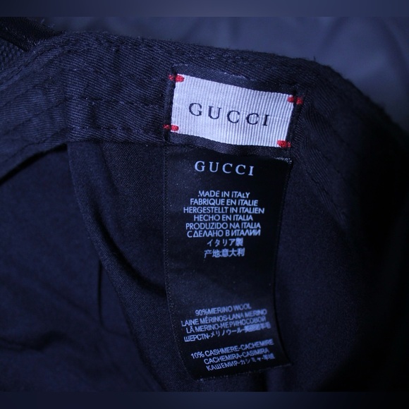 Gucci Mens Black ‘GG’ Monogram Cap - Picture 5 of 13